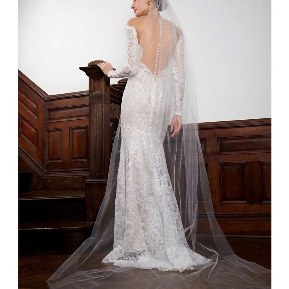 NEW! BHLDN Watters Ula lace fit and flare wedding dress